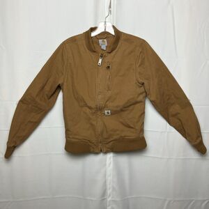 Carhartt Women's 102524-211 Canvas Work Jacket Brown Small (4/6) Bomber Jacket